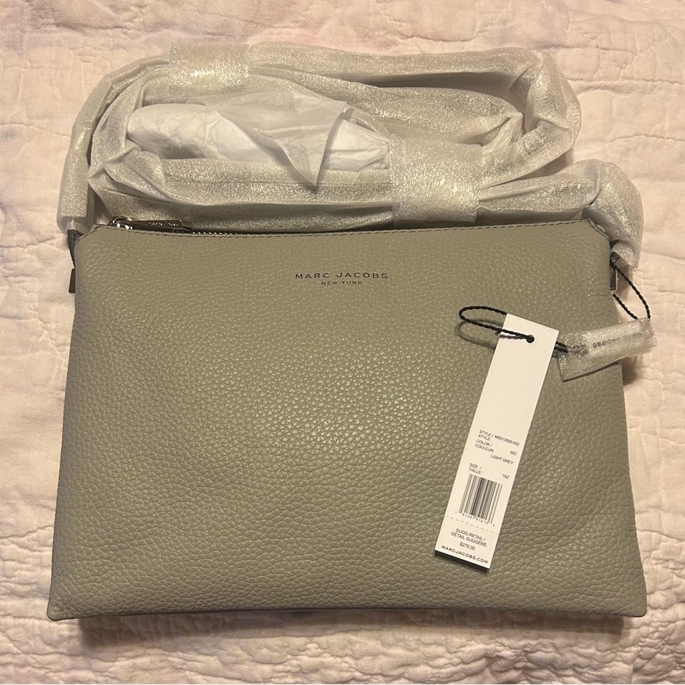 NEW Marc Jacobs Light Gray Crossbody
